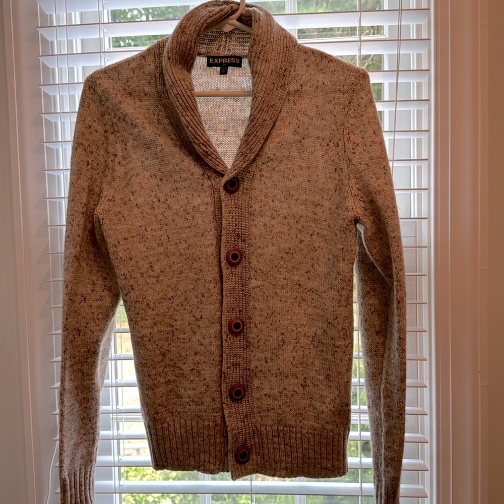 EXPRESS Mens Cardigan Sz Small EUC